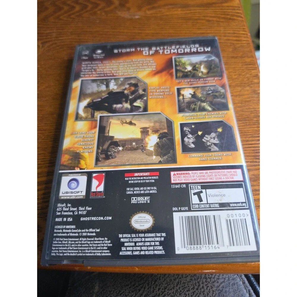 Tom Clancy's Ghost Recon 2 (Nintendo GameCube, 2005) Game + Manual